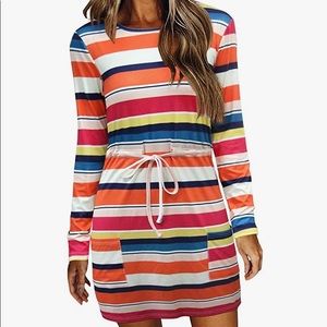 Womens long sleeve dress casual with pockets